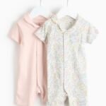 Tu Clothing - Pink & Floral Print Collared Romper 2 Pack