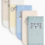 Tu Clothing - Stripe Safari Animal Socks 5 Pack