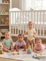 Tu Clothing - 4 Pack Ribbed Pastel Bodysuits