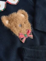 Next Navy Bear Knitted Jumper and Leggings Baby Set - Image 6