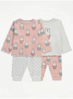 George Miffy Spotty Long Sleeve Pyjamas 2 Pack