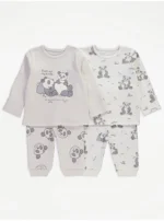 George That's Not My Panda Grey Pyjamas 2 Pack