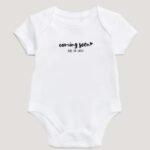 Matalan - Baby White Coming Soon Bodysuit