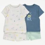 George - Safari Animal Short Pyjamas 2 Pack