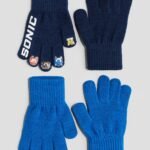 HM - 2-PACK FINE-KNIT GLOVES SONIC
