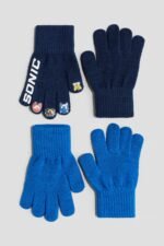 HM - 2-PACK FINE-KNIT GLOVES SONIC