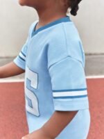 Next - Light Blue Short Sleeve Varsity Shorts Set - Image 4