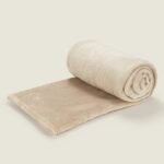George - Natural Plain Super Soft Throw - 120cm x 150cm