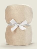 George - Natural Plain Super Soft Throw - 120cm x 150cm - Image 2
