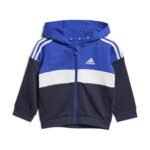 Adidas Tiberio 3 Stripes Colorblock Fleece Track Suit Infants - Image 4