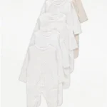 George - Neutral Sleepsuits 5 Pack