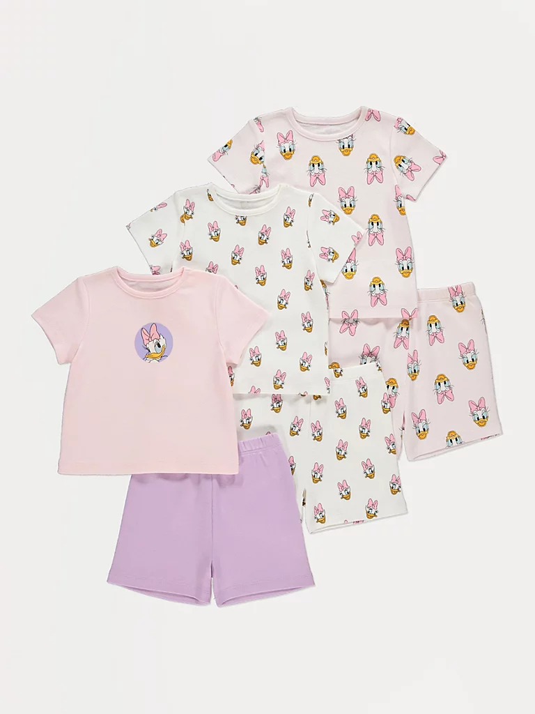 5059205594116 George - Disney Daisy Duck Short Pyjamas 3 Pack - Image 1