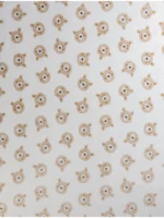 George - Natural Bear Print Fleece Blanket - 150cm x 120cm - Image 3