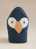 George - Navy Puffin Cotton Hooded Towel 75 x 75cm