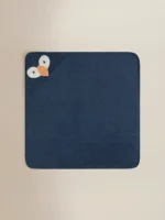 George - Navy Puffin Cotton Hooded Towel 75 x 75cm - Image 2