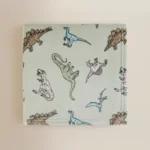 George - Green Dinosaur Fleece Blanket - 120 x 150 cm