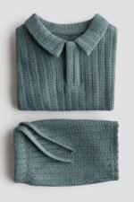 HM - 2-piece pointelle-knit set - Image 2