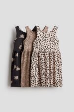 HM - 3-pack printed cotton dresses