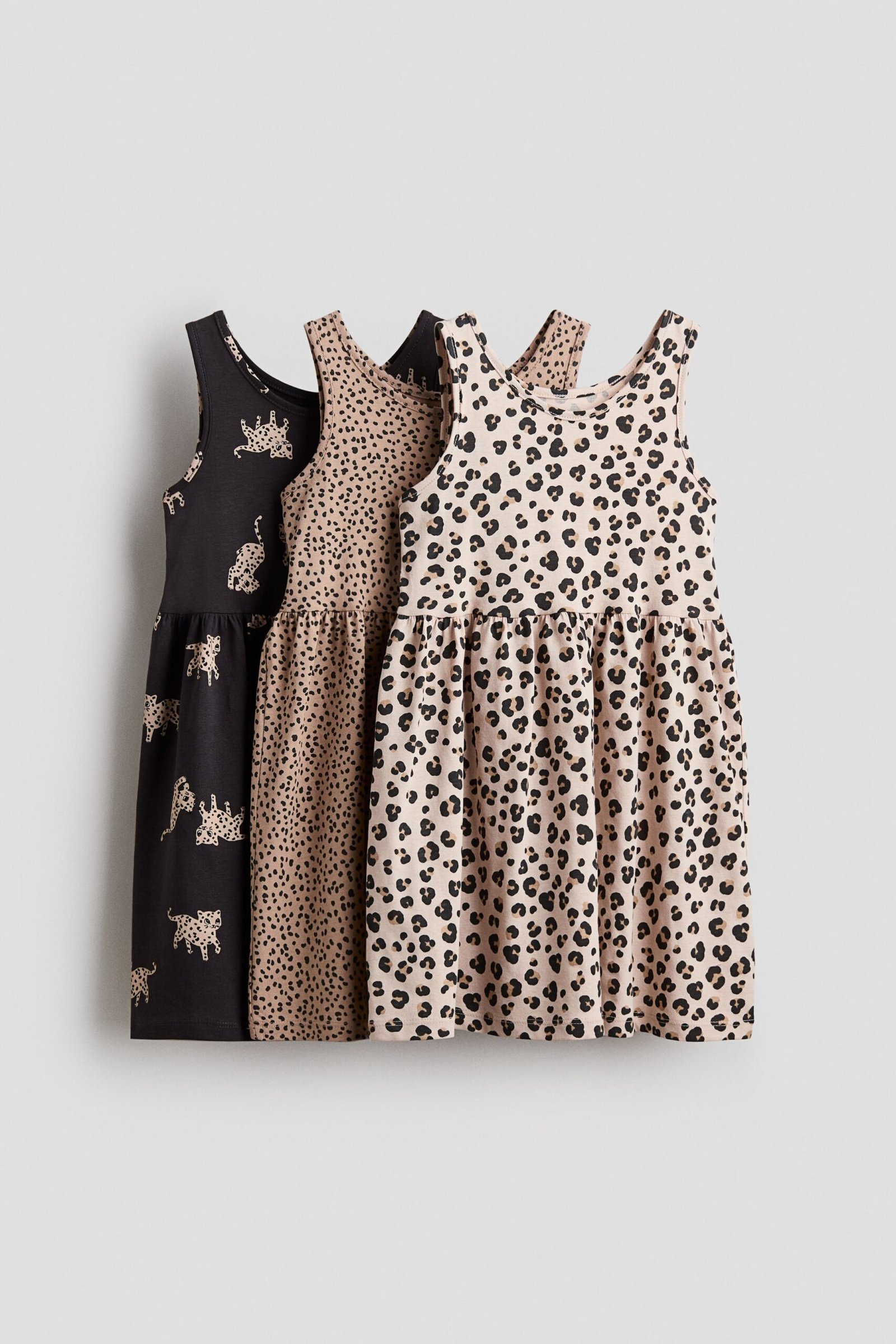 889c00487814852702a36e17e1cbdcf8 HM - 3-pack printed cotton dresses - Image 1