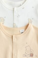 HM - 2-pack printed cotton sleepsuits - Image 2