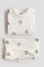HM - 2-piece ribbed cotton set - Image 2