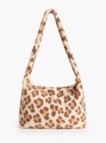 Tu Clothing - Animal Printed Borg Fleece Bag One Size