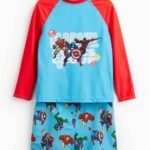 Tu Clothing - Marvel Rash Vest & Shorts Swim Set